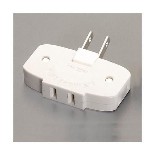 AC125V/15A 3口コーナータップ