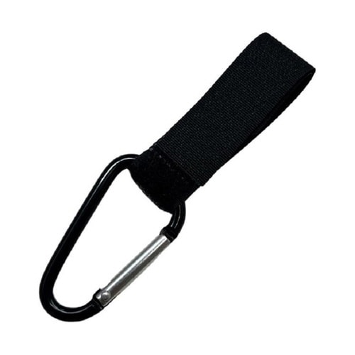取付けマジックテープカラビナ付き ブラッ