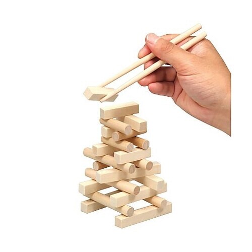 7663 おはしで積木ゲーム