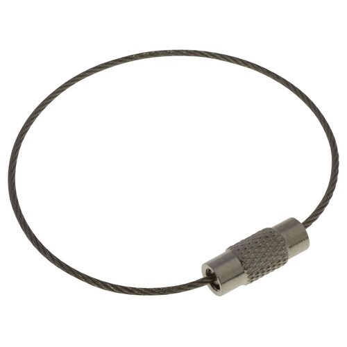 ワイヤーキーホルダー シルバー 1セット