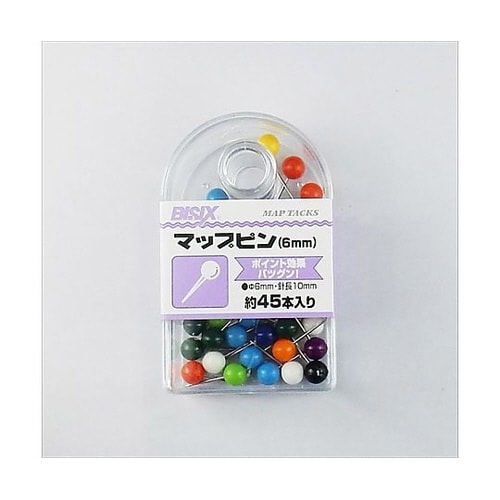 マップピン6mm 混 45本×5箱入 B