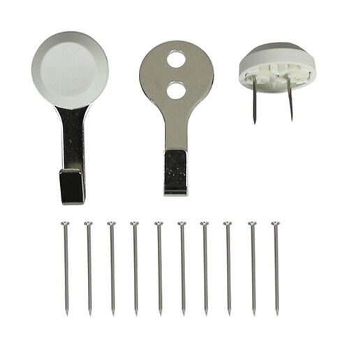 ニコピンフック ホワイト ダブル 2個入