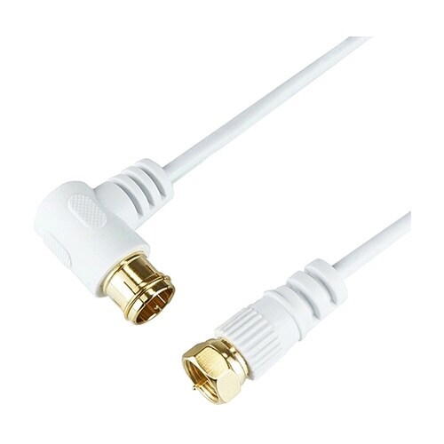 極細アンテナケーブル 2m 白