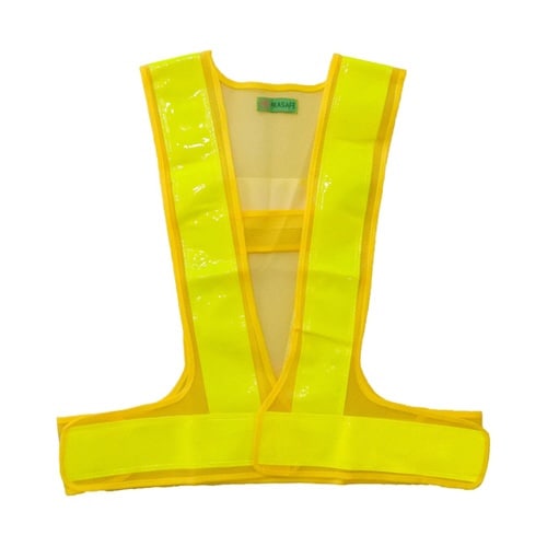 ラメ入り ピカセーフ 安全ベスト 黄×黄