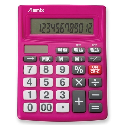 ビジネス電卓 ピンク C1256P