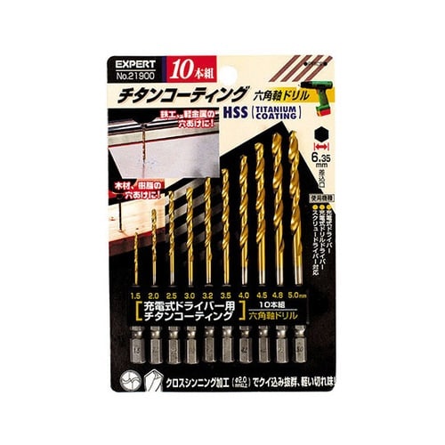 21900鉄工用チタンコーティングドリル