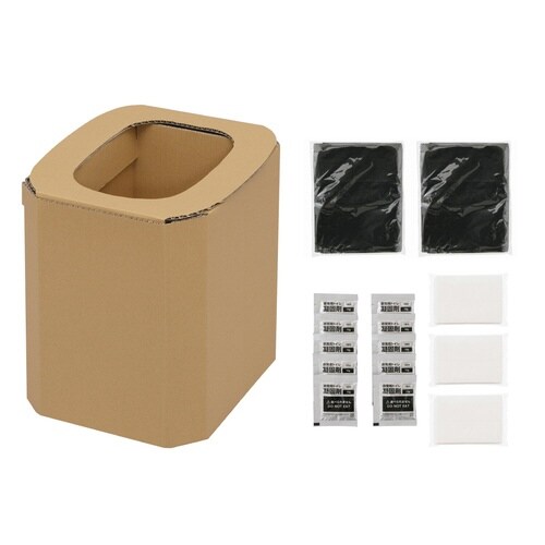 簡易段ボールトイレ