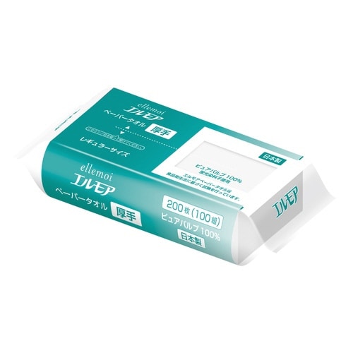 エルモア ペーパータオル レ厚手 100組×24