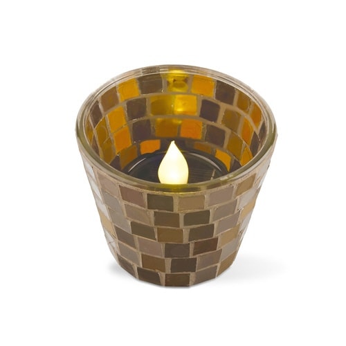 ソーラーライト カレードキャンドル ブラウン