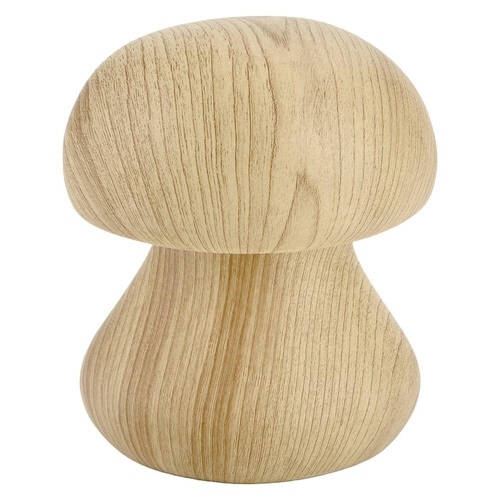 オブジェ 北欧風木調マネーバンク マッシュルーム