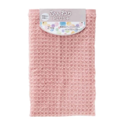 フェイスタオル ふんわりプラス ピンク