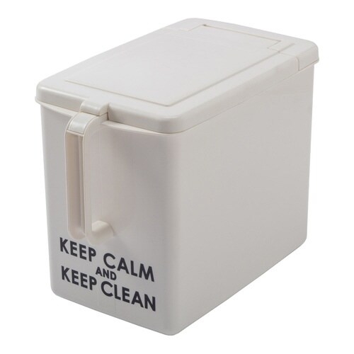 キッチン収納ケース 取手付ストッカー アイボリー