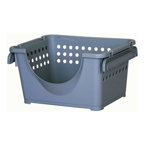 収納バスケット クールグレー