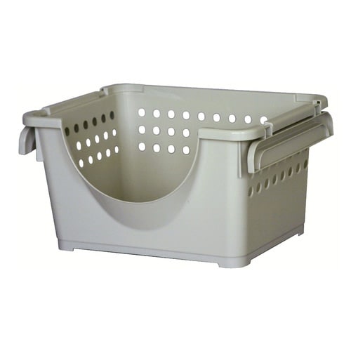 収納バスケット ミルクティーベージュ