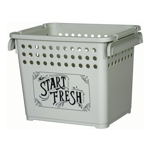 収納バスケット ミルクティーベージュ