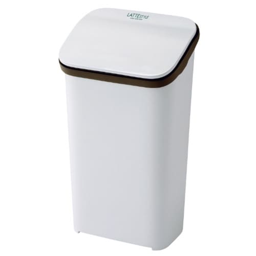 ゴミ箱 19L ラテスタイル プッシュ式 ホワイト