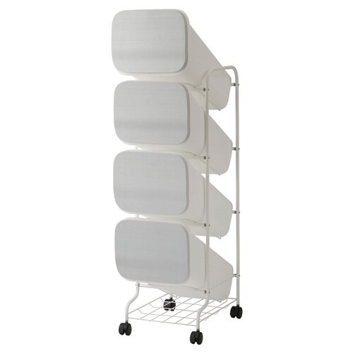 ゴミ箱 4段 Nスムース メタル