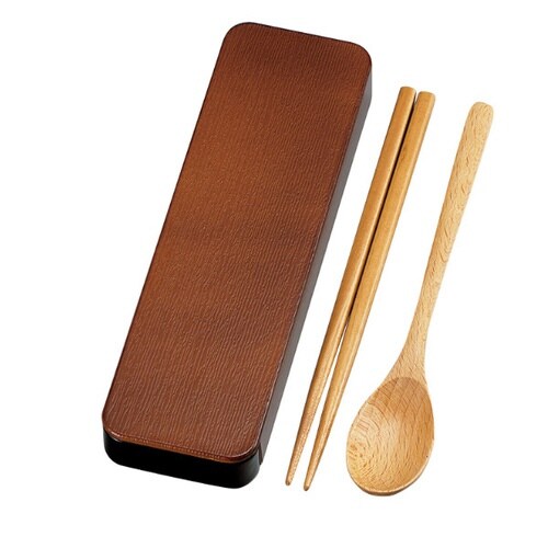 コンビセット 18cm 箸 ライトブラウン
