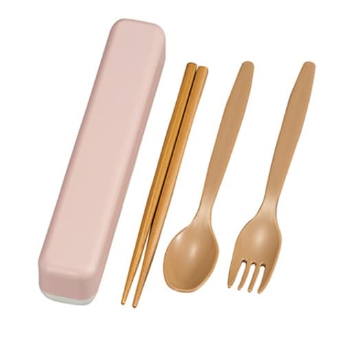 スリムトリオセット 箸 スプーン スモーキーピンク