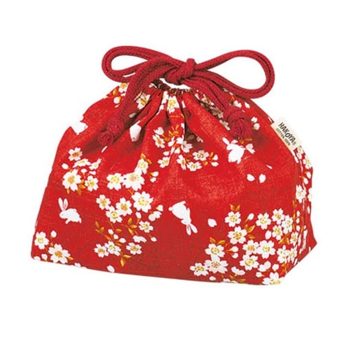お弁当袋 ランチ巾着 巾着袋 HAKOYA 赤