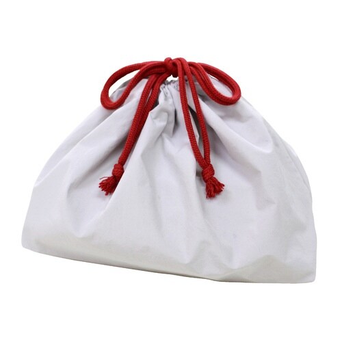 弁当袋 汁漏れに強い巾着袋 撥水 ライトグレー