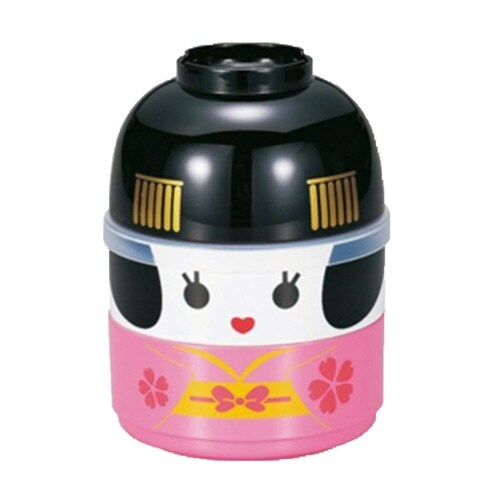 お弁当箱 2段 お椀付き こけし弁当 舞妓