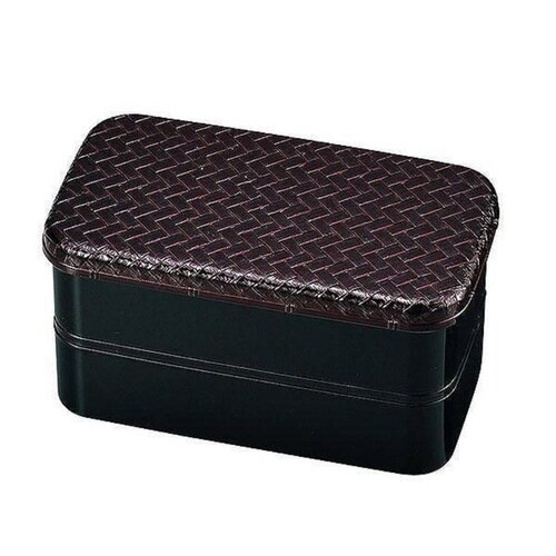 お弁当箱 2段 HAKOYA あじろ 長角二段弁当