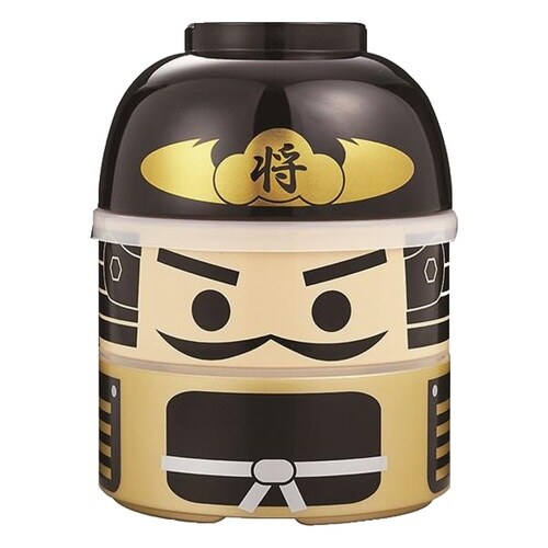 お弁当箱 2段 お椀付き こけし弁当 武将