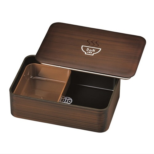 お弁当箱 DON一段ランチ 並 木目 600ml