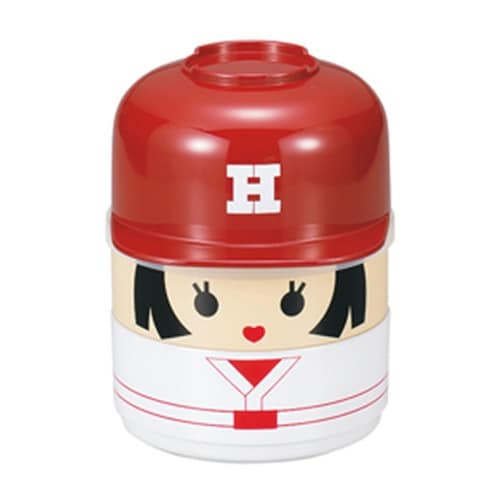 お弁当箱 2段 お椀付き こけし弁当 野球ガール