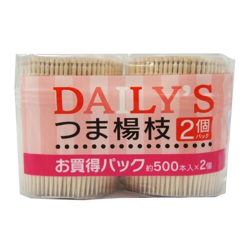 爪楊枝 デイリーズ楊枝 500本×2個入