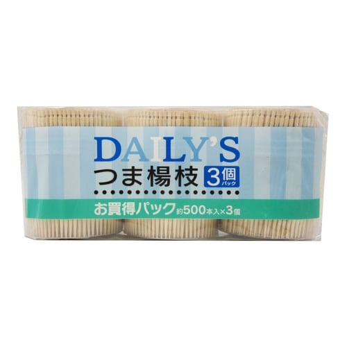 爪楊枝 ディリーズ 楊枝 500本×3個入