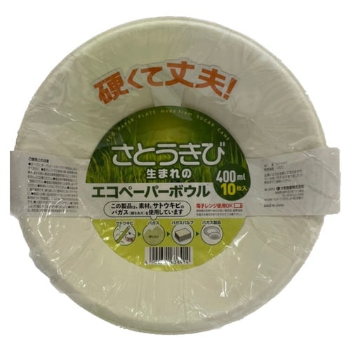 紙皿 ボウル 使い捨て 400ml 10枚入