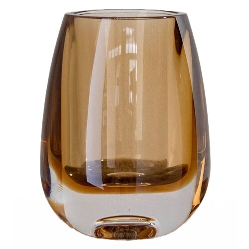 花瓶 PVティアドロ ブラウン