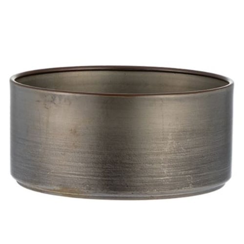 花瓶 MC浅型円柱 ダークブラック