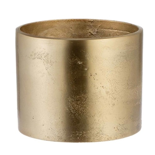 植木鉢 AMシリンダーポット 3号 ゴールド