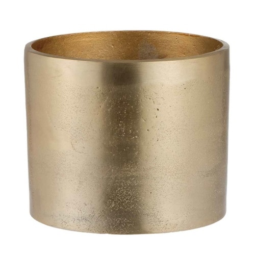 植木鉢 AMシリンダーポット 3.5号 ゴールド