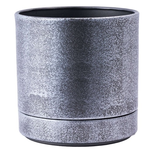 植木鉢 シルバーブラック