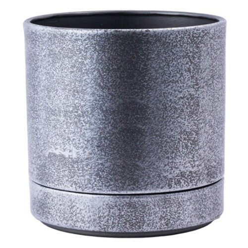 植木鉢 シルバーブラック