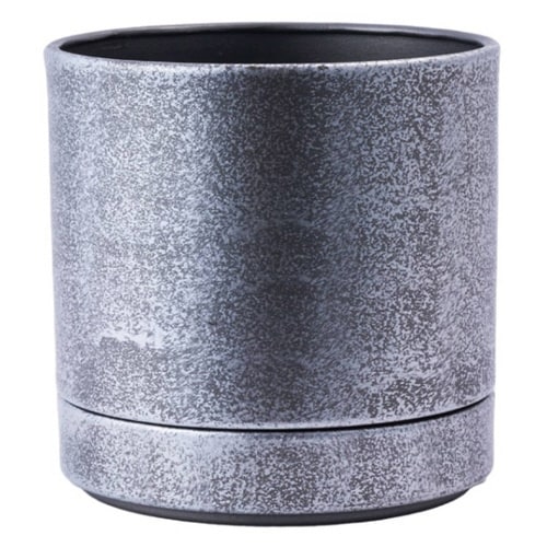 植木鉢 シルバーブラック