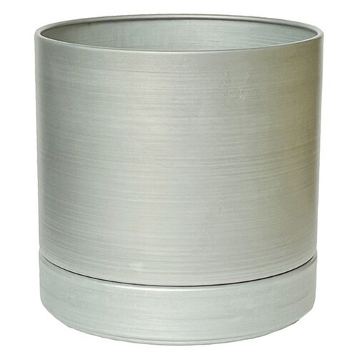 植木鉢 MC円柱メタルECOポット アイアンマット