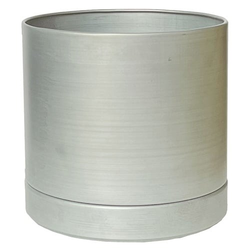 植木鉢 MC円柱メタルECOポット アイアンマット