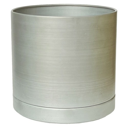 植木鉢 MC円柱メタルECOポット アイアンマット