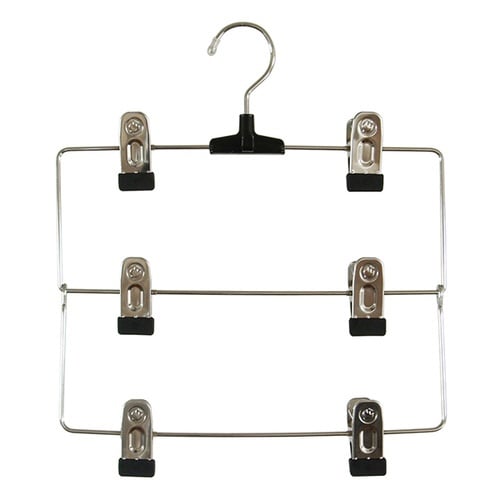 ハンガー スカートハンガー 3段 クリップ