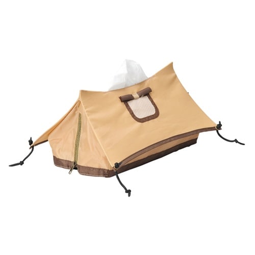 ティッシュケース ティッシュカバー 布 ブラウン