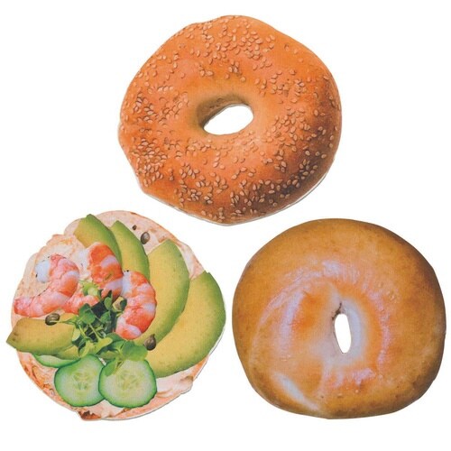 コースター 3枚セット 撥水 ベーグル 10cm