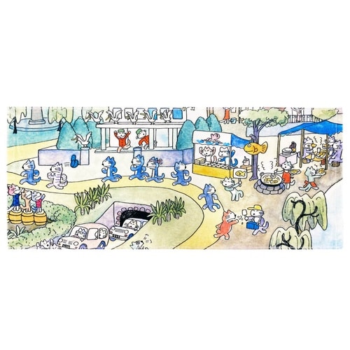 フェイスタオル 34×80cm 11ぴきのねこ