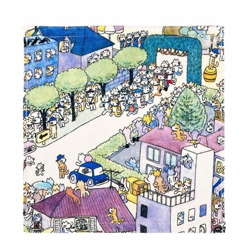 ハンドタオル 34×35cm 11ぴきのねこ
