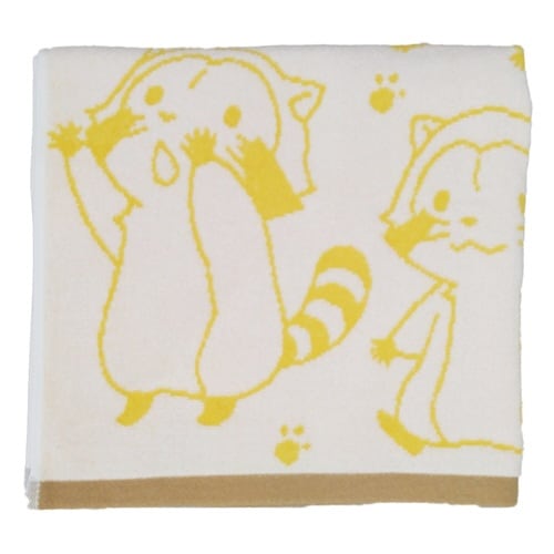 バスタオル 絵本 キャラクター 無撚糸 ラスカル