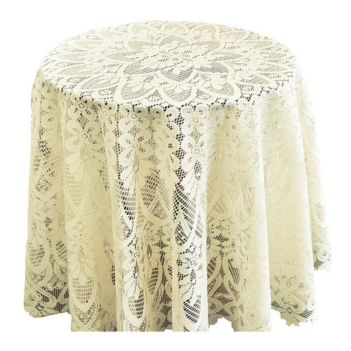 テーブルクロス 150cm 撥水加工 円 ベージュ